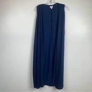 NWT‎ LuLaRoe Joy Duster Vest Womens Small Blue